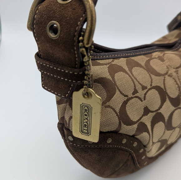 Coach Canvas Shoulder Bag - Picture 3 of 15